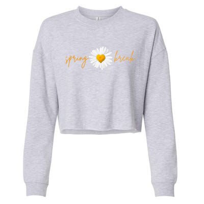 Spring Break Sunflower Cropped Pullover Crew