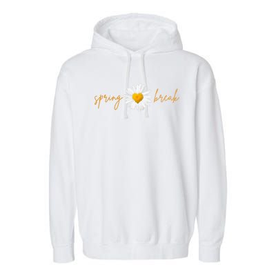 Spring Break Sunflower Garment-Dyed Fleece Hoodie