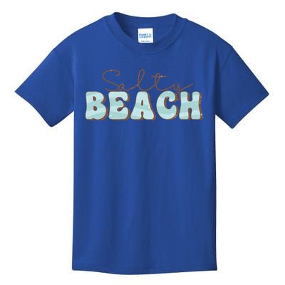 Salty Beach Summer Vibes Summer Vacay Beach Vacation Gift Kids T-Shirt