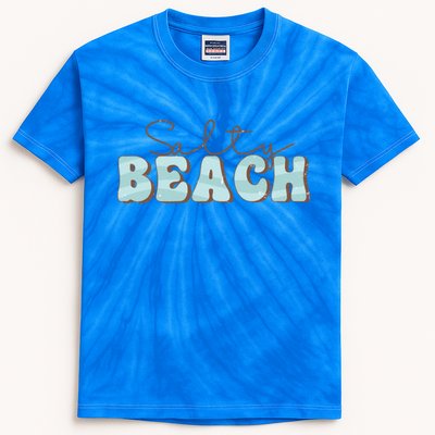 Salty Beach Summer Vibes Summer Vacay Beach Vacation Gift Kids Tie-Dye T-Shirt