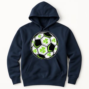 Soccer Ball Shamrock St Patricks Day Clover Hoodie