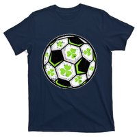 Soccer Ball Shamrock St Patricks Day Clover T-Shirt