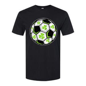 Soccer Ball Shamrock St Patricks Day Clover Softstyle CVC T-Shirt