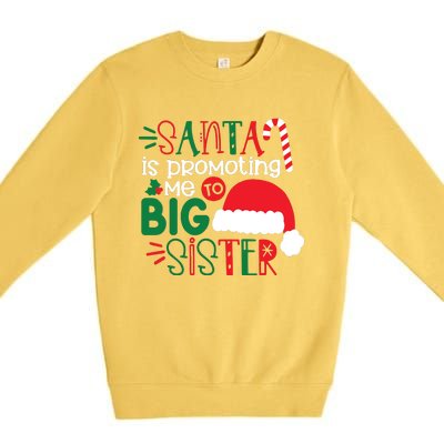 Santa Big Sister For Girl Premium Crewneck Sweatshirt