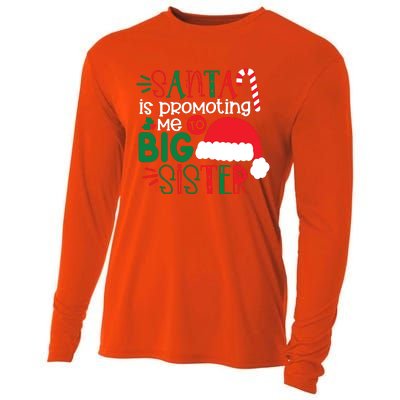 Santa Big Sister For Girl Cooling Performance Long Sleeve Crew