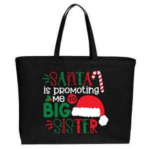 Santa Big Sister For Girl Cotton Canvas Jumbo Tote