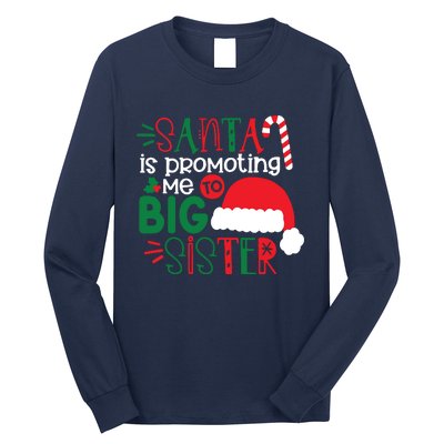 Santa Big Sister For Girl Long Sleeve Shirt