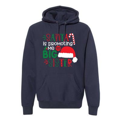 Santa Big Sister For Girl Premium Hoodie