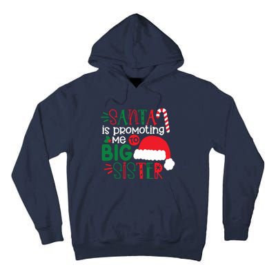 Santa Big Sister For Girl Tall Hoodie