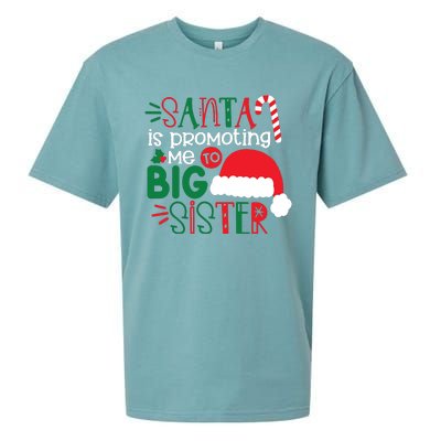 Santa Big Sister For Girl Sueded Cloud Jersey T-Shirt