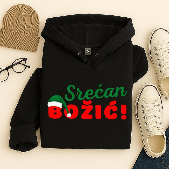 Srecan Bozic Serbian Merry Christmas Srecan Bozic Hoodie