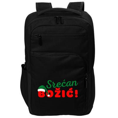 Srecan Bozic Serbian Merry Christmas Srecan Bozic Impact Tech Backpack