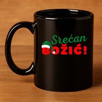 Srecan Bozic Serbian Merry Christmas Srecan Bozic 11oz C Handle Ceramic Mug