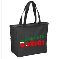 Srecan Bozic Serbian Merry Christmas Srecan Bozic Zip Tote Bag