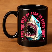 SHARK BITE 11oz C Handle Ceramic Mug