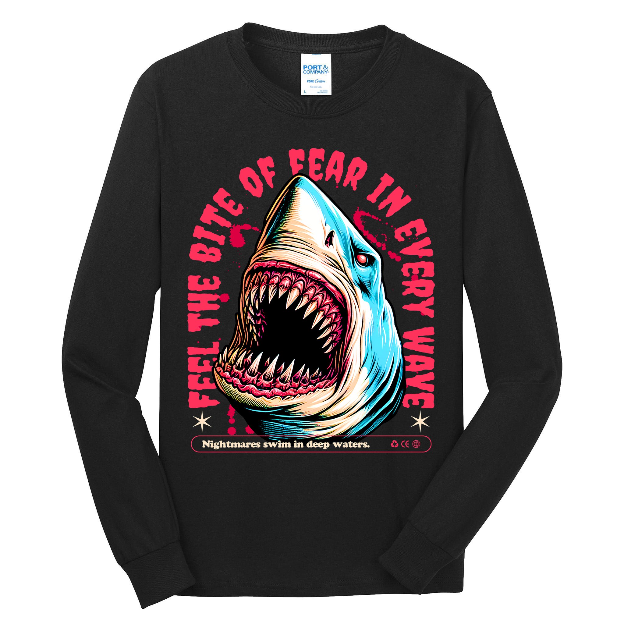 SHARK BITE Tall Long Sleeve T-Shirt