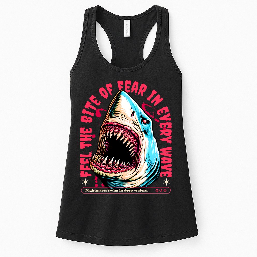 SHARK BITE Womens Tank Top