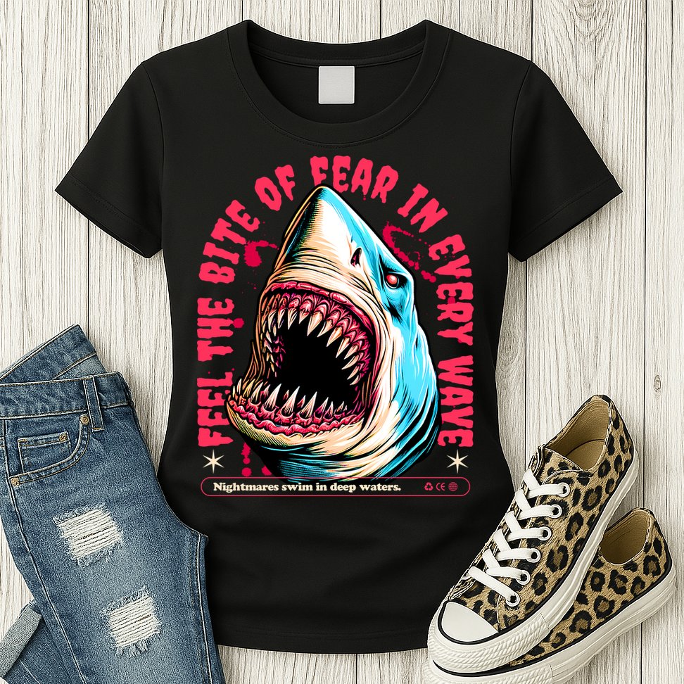SHARK BITE Womens T-Shirt