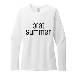 Simple Brat Summer Slogan Womens CVC Long Sleeve Shirt