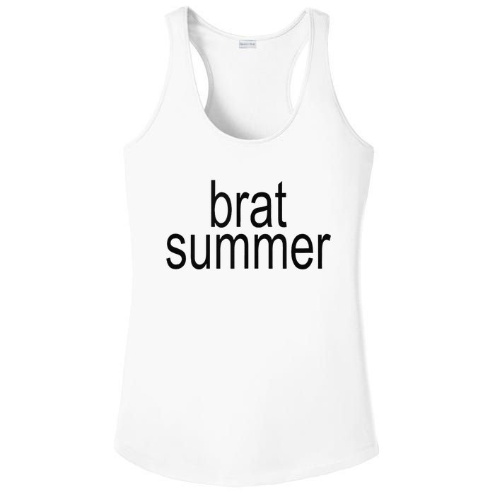 Simple Brat Summer Slogan Ladies PosiCharge Competitor Racerback Tank