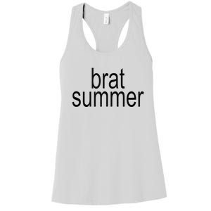 Simple Brat Summer Slogan Women's Racerback Tank