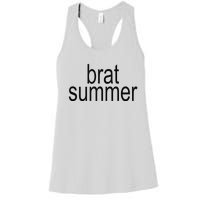 Simple Brat Summer Slogan Women's Racerback Tank