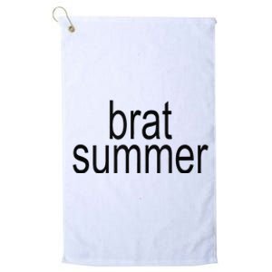 Simple Brat Summer Slogan Platinum Collection Golf Towel