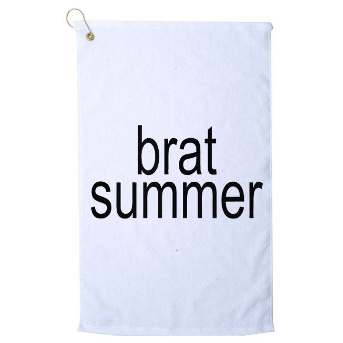 Simple Brat Summer Slogan Platinum Collection Golf Towel