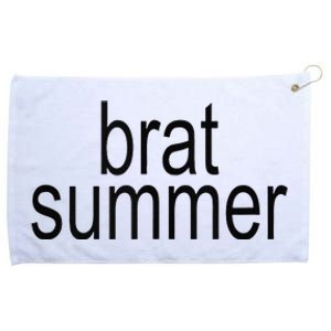 Simple Brat Summer Slogan Grommeted Golf Towel