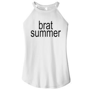 Simple Brat Summer Slogan Women's Perfect Tri Rocker Tank