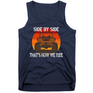 Side By Side That's How We Ride Fun ATV 4 Wheeler Mudding Tank Top