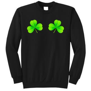 Shamrock Boobs Saint St Patrick's Paddys Day Irish Boobies Sweatshirt