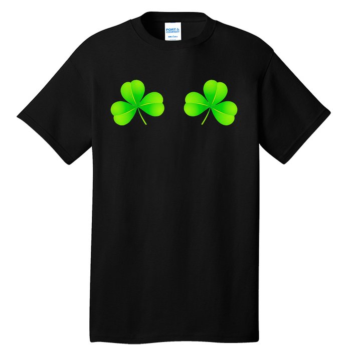 Shamrock Boobs Saint St Patrick's Paddys Day Irish Boobies Tall T-Shirt