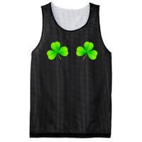 Shamrock Boobs Saint St Patrick's Paddys Day Irish Boobies Mesh Reversible Basketball Jersey Tank