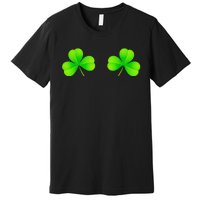 Shamrock Boobs Saint St Patrick's Paddys Day Irish Boobies Premium T-Shirt