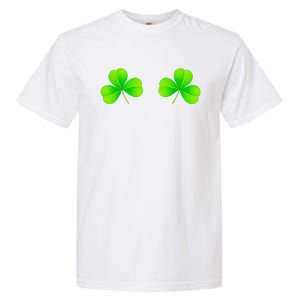 Shamrock Boobs Saint St Patrick's Paddys Day Irish Boobies Garment-Dyed Heavyweight T-Shirt