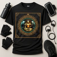 Steampunk Buddha Cooling Performance Crew T-Shirt