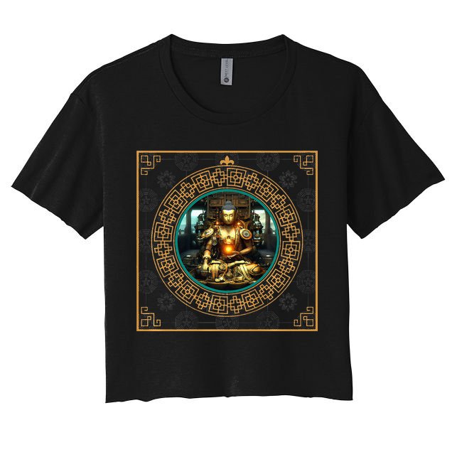 Steampunk Buddha Crop Top