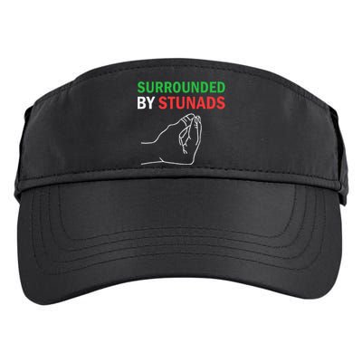 Surrounded By Stunads Funny Italian Sayings Adult Drive Performance Visor