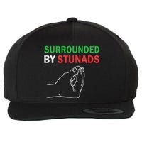 Surrounded By Stunads Funny Italian Sayings Wool Snapback Cap