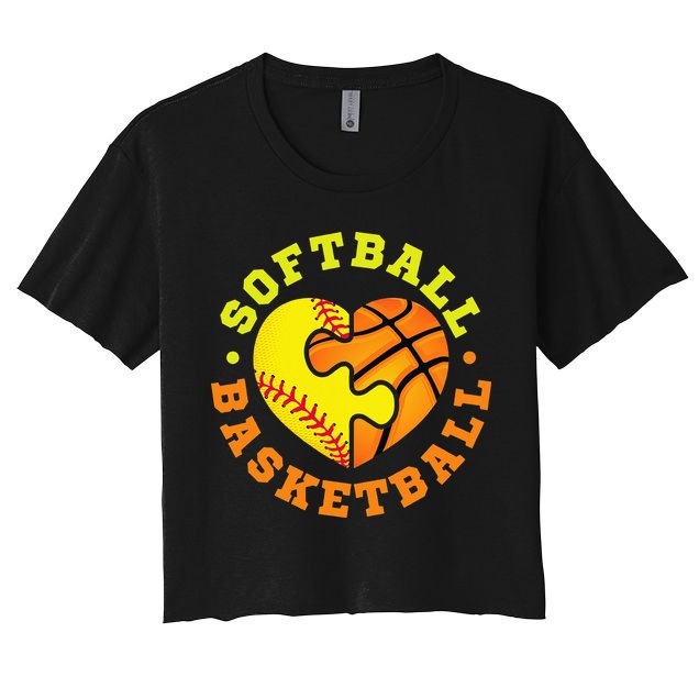 Softball Basketball Crop Top