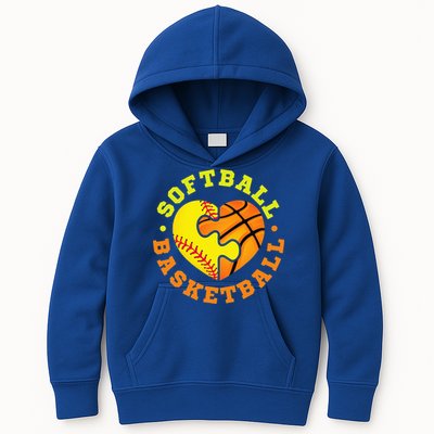 Softball Basketball Kids Hoodie