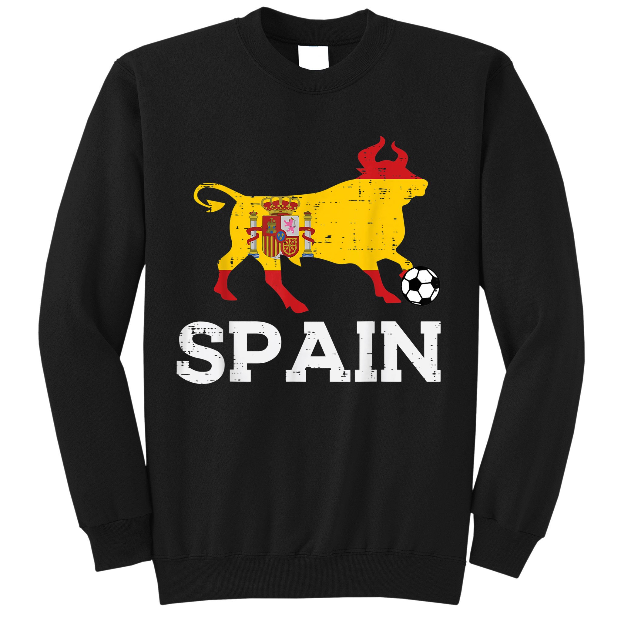 Spain Bull Spanish Soccer Ball    Boys Girls Sweatshirt