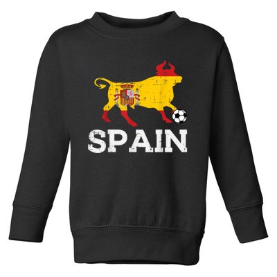 Spain Bull Spanish Soccer Ball    Boys Girls Toddler Sweatshirt