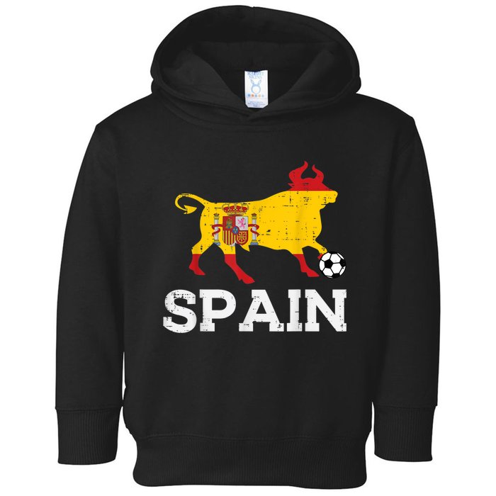 Spain Bull Spanish Soccer Ball    Boys Girls Toddler Hoodie