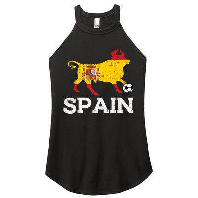 Spain Bull Spanish Soccer Ball    Boys Girls Women's Perfect Tri Rocker Tank