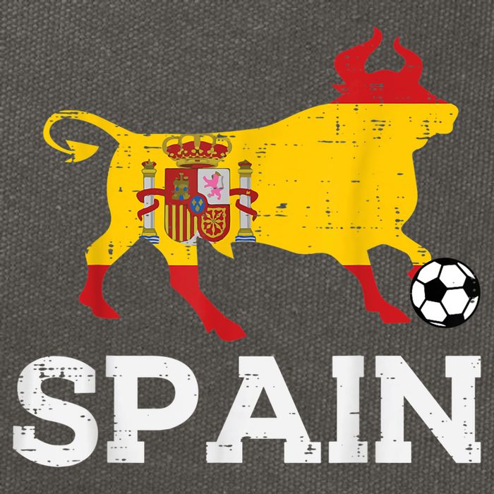 Spain Bull Spanish Soccer Ball    Boys Girls Cotton Canvas Backpack