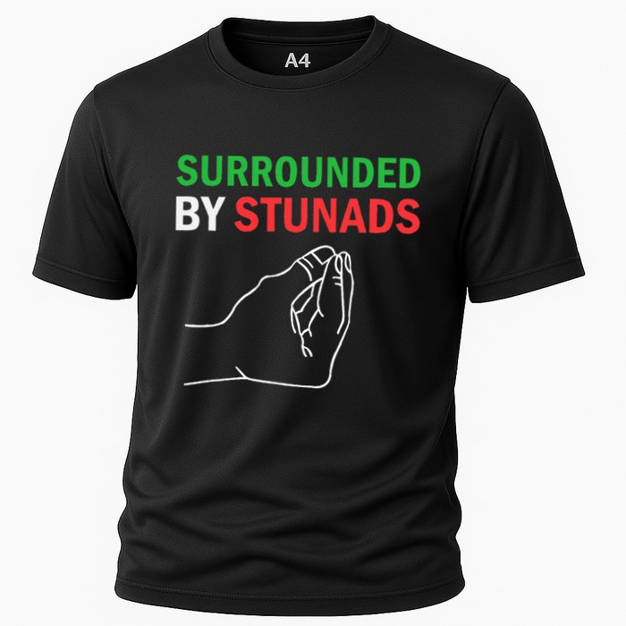 Surrounded By Stunads Funny Italian Sayings Cooling Performance Crew T-Shirt