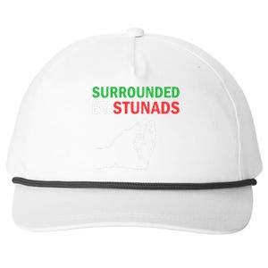 Surrounded By Stunads Funny Italian Sayings Snapback Five-Panel Rope Hat