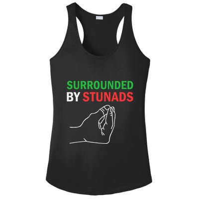 Surrounded By Stunads Funny Italian Sayings Ladies PosiCharge Competitor Racerback Tank